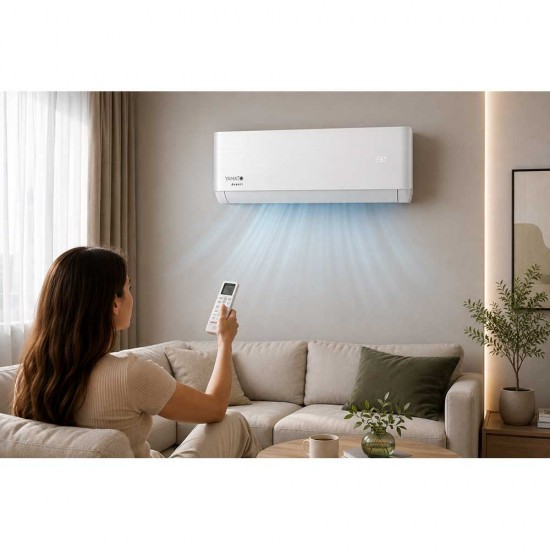Aparat de Aer Conditionat Yamato Avanti R32 YW24T3n Inverter 24000 BTU pentru 55-70 m², Wi-Fi, A++/A+, Auto-curatare cu Sterilizare 56°C, Kit Instalare Inclus