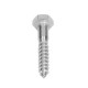 Holsurub cu cap hexagonal M6X90 mm, otel zincat, DIN 571, 100 buc/cutie