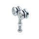 Rola dubla tip carucior cu 4 role pentru sina suspendata 42x54 mm, otel, finisaj zincat