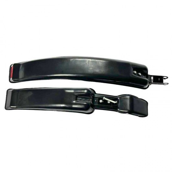 Set aripi bicicleta fata si spate,  prindere universala, plastic, negru