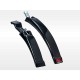 Set aripi bicicleta fata si spate,  prindere universala, plastic, negru